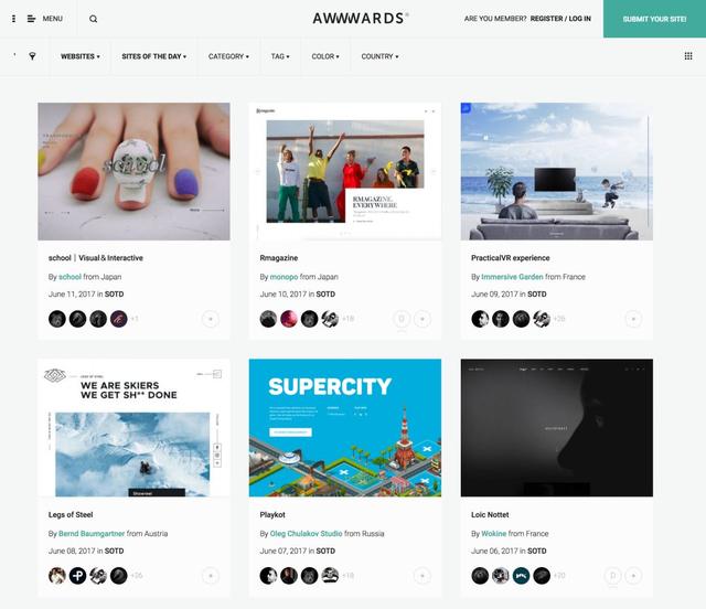 舍不得告訴你的10個(gè)網(wǎng)頁設(shè)計(jì)靈感站(要收藏)